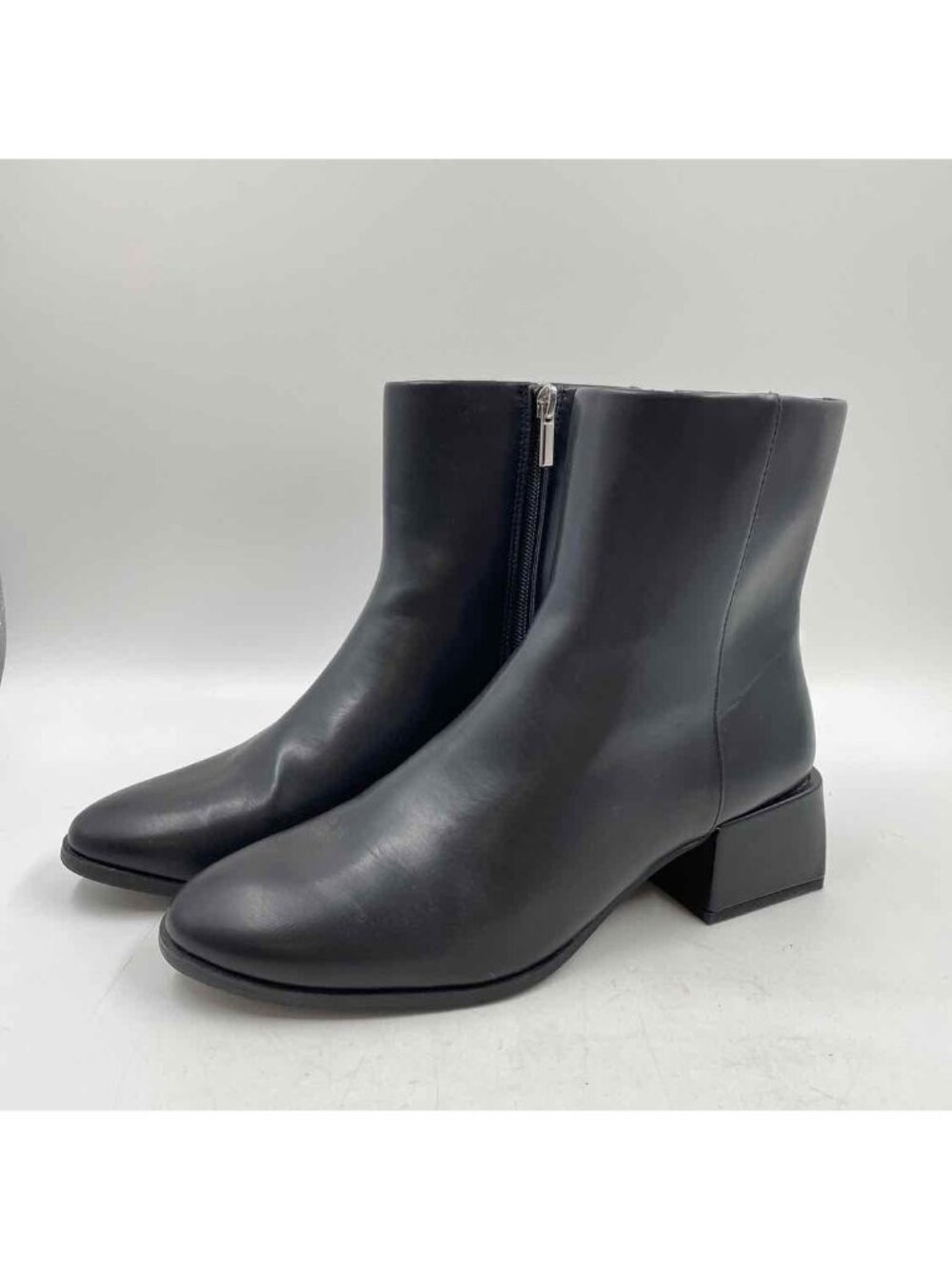 a new day Faux Leather Women's Shoe Size 7 Black Solid Boots